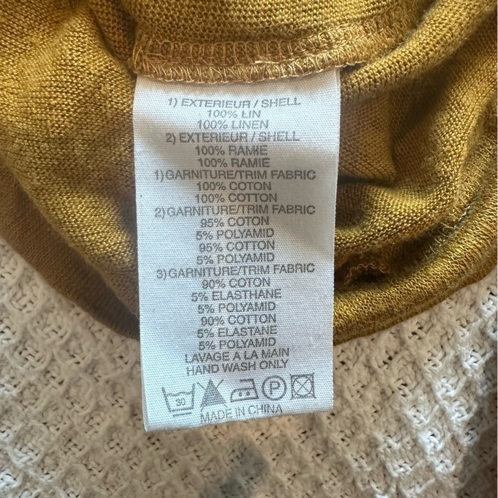 Vanessa Bruno women’s yellow size 1 small shirt floral long sleeve top blouse - Picture 8 of 9
